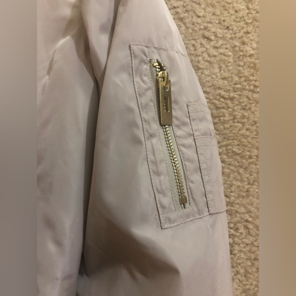 Men's Han Kjobenhavn Beige Nylon Bomber Jacket **Small** - Picture 4 of 13